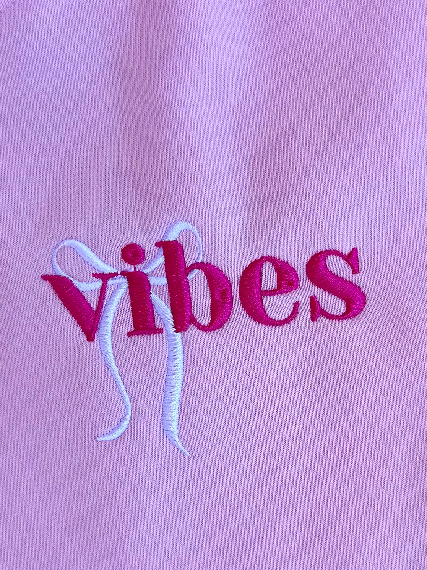 "My vibe" hoodie in Cotton Candy