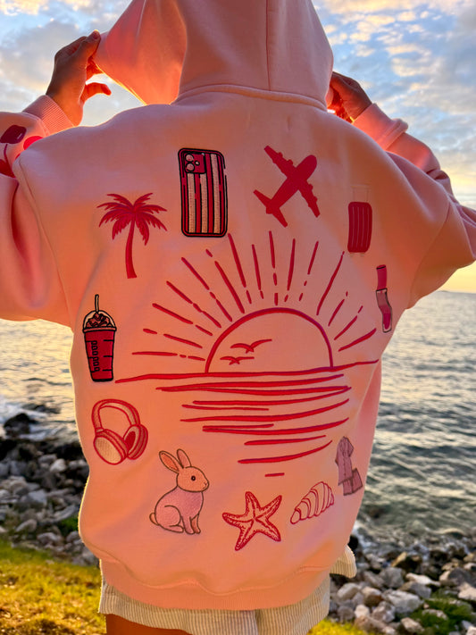 "My vibe" hoodie in Cotton Candy